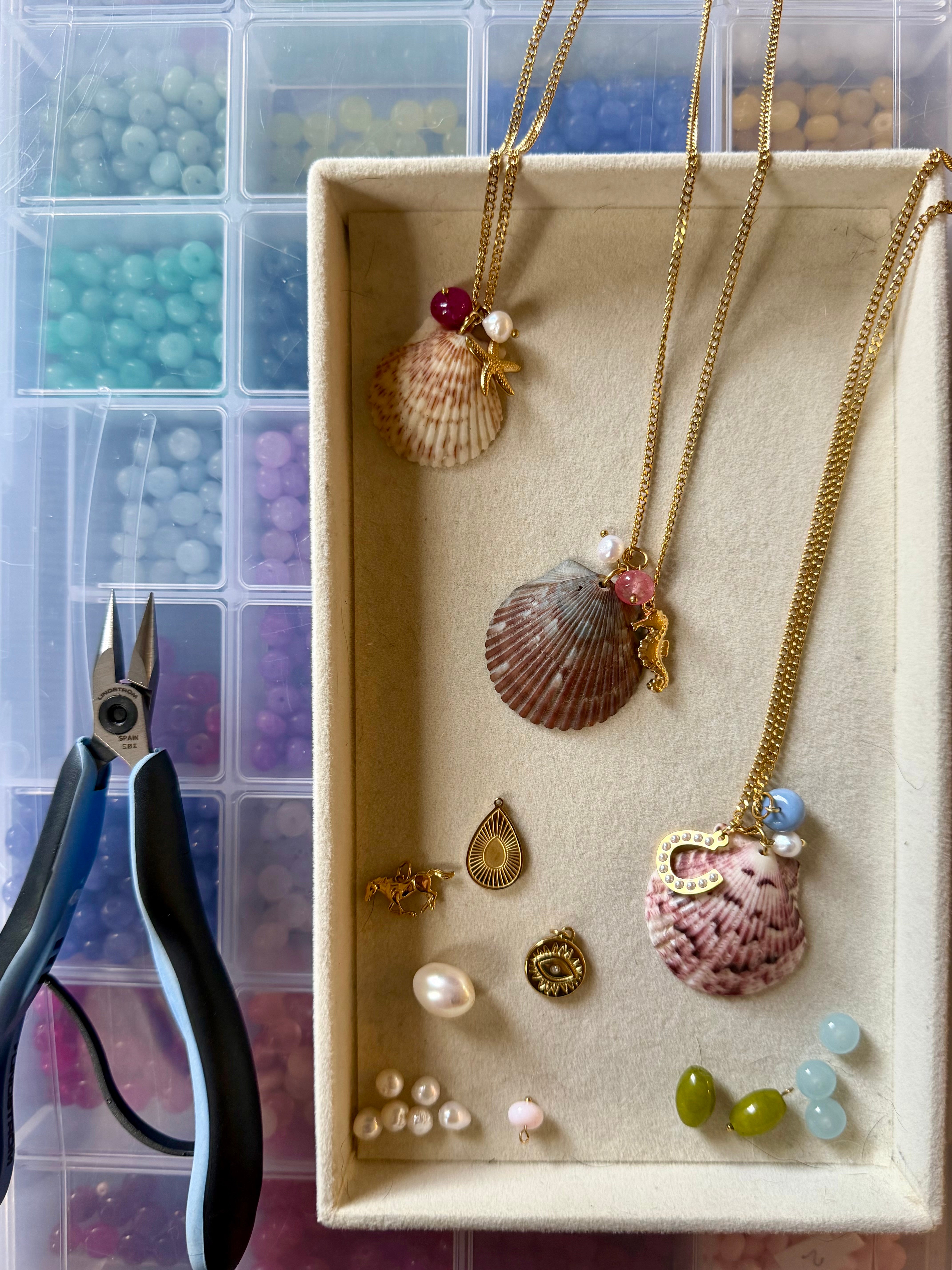 Coastal Necklace workshop Love, Maude June 6th, June 12th