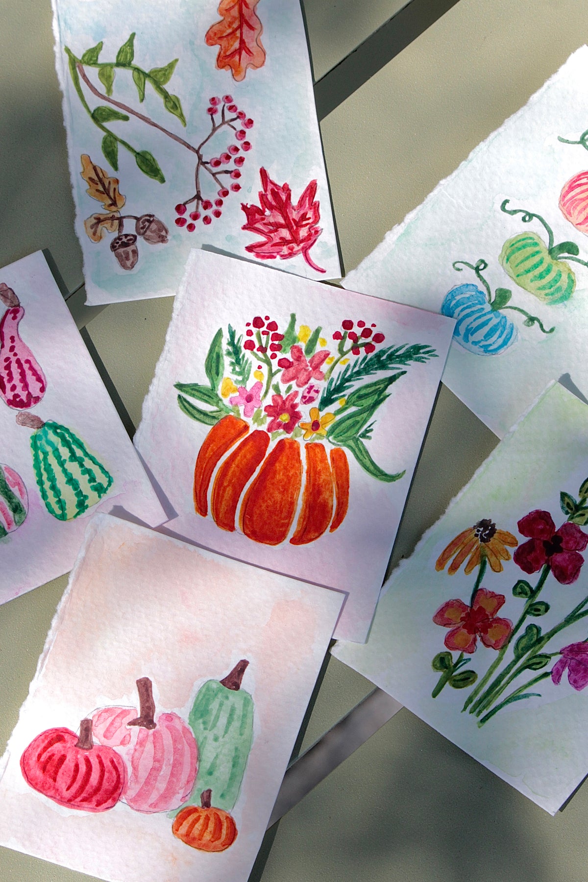 Paint & Sip: The Autumn Edit — A Watercolor Stationery Workshop with Caroline Moore Art Oct 15th 6pm-7:30pm