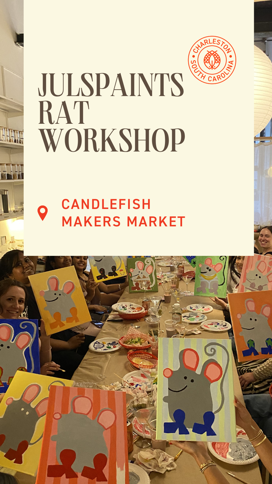 Julspaints Rat Workshop June 27th and 28th 5-7pm