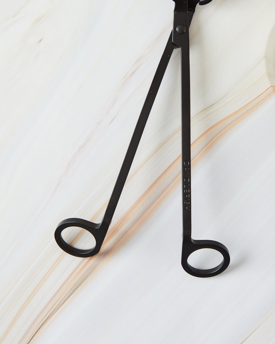 Engraved Matte Black Wick Trimmer Candlefish