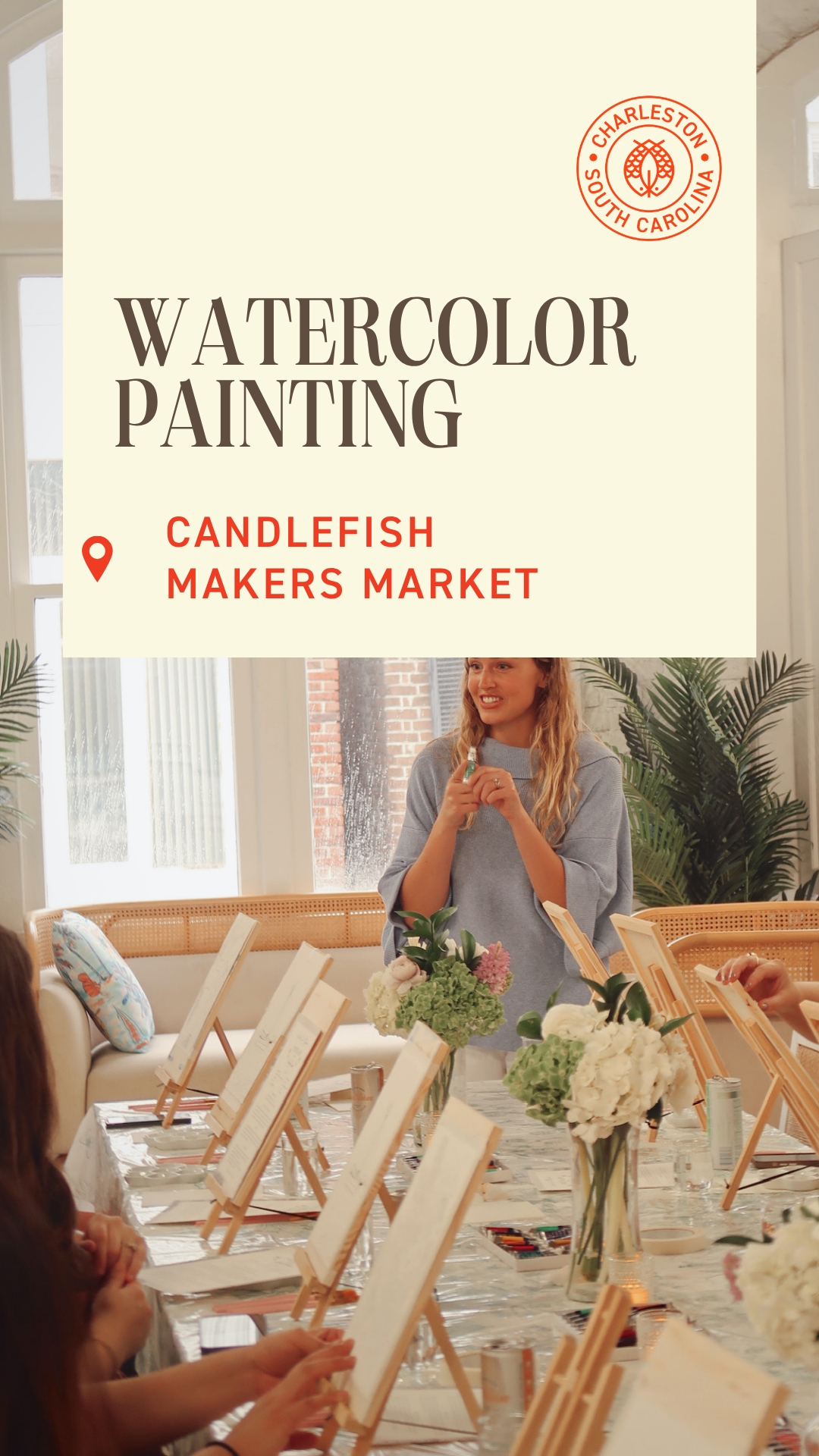 Watercolor Painting with Elyse Carmichael Sunday, 5/17 at 5:00 pm