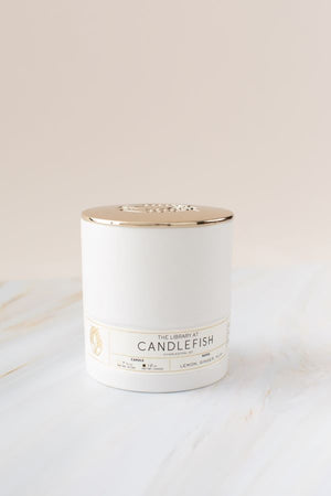 No. 94 White Ceramic Candle 11 oz