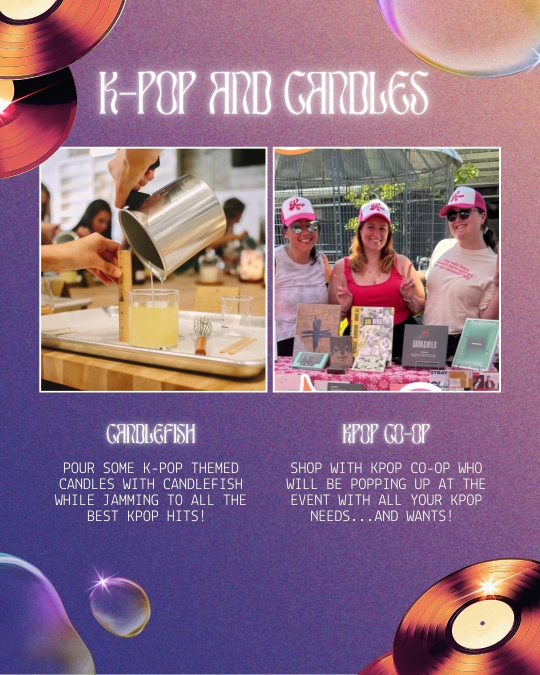 K-POP & Candles August 23rd at 6pm drop in
