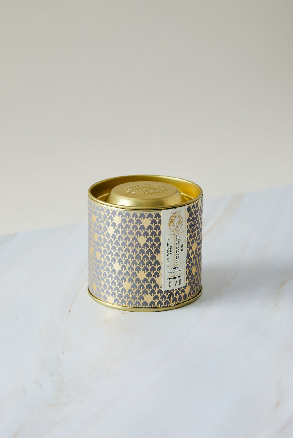 No. 70 Gold Tin w/ Embossed Lid (Gray) 7 oz