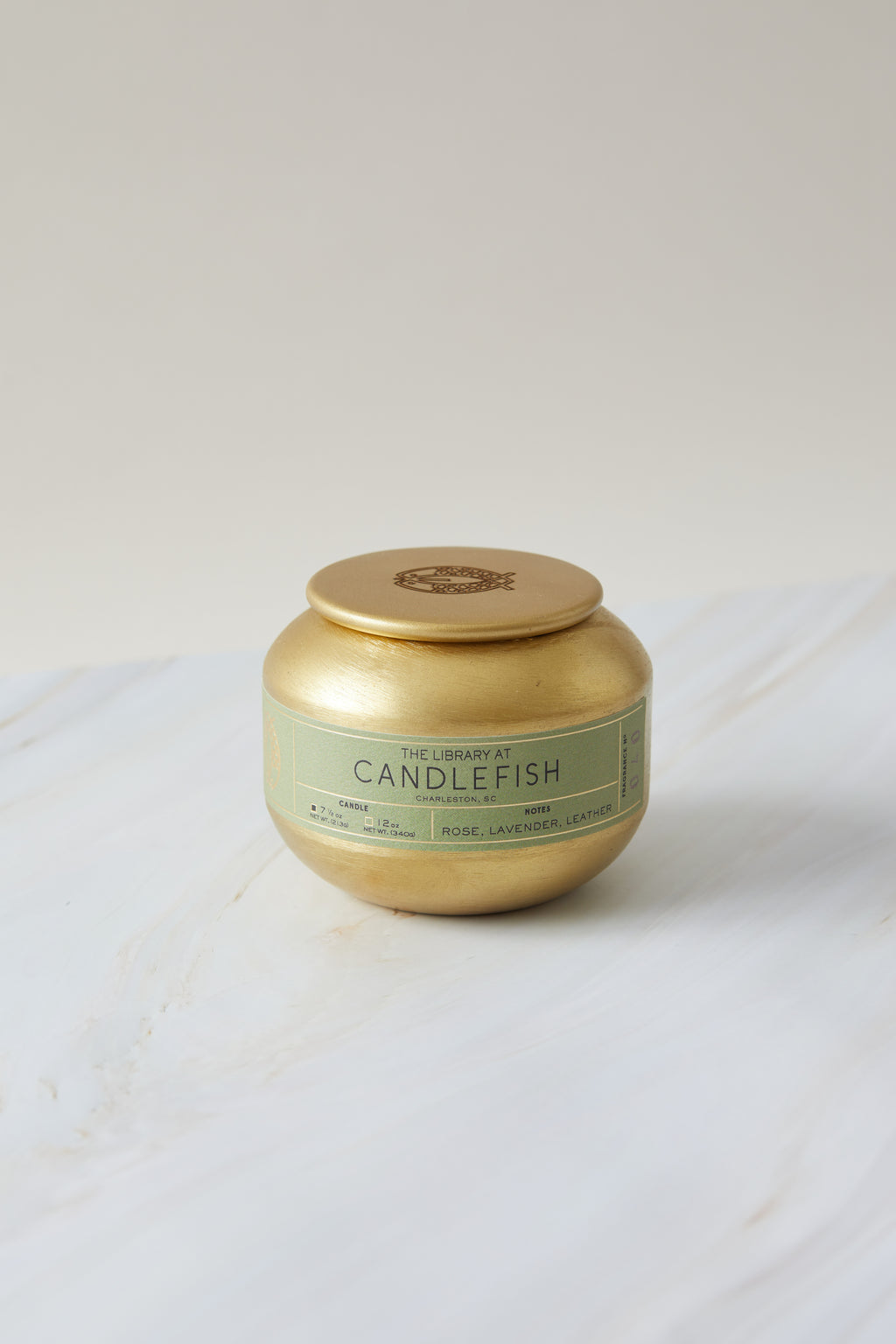 Candlefish No. 40 7.5oz Gold Tin Candle