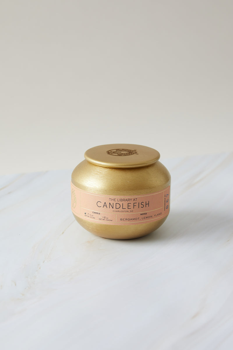 Candlefish No. 67 7.5oz Gold Tin Candle