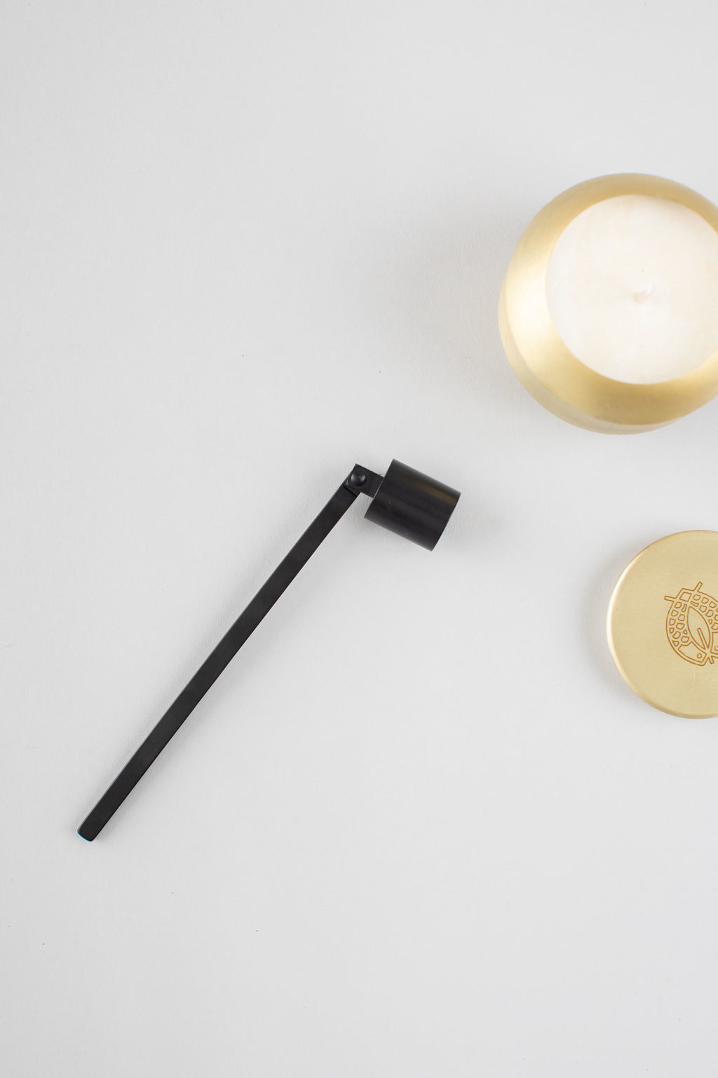 Engraved Matte Black Candle Snuffer